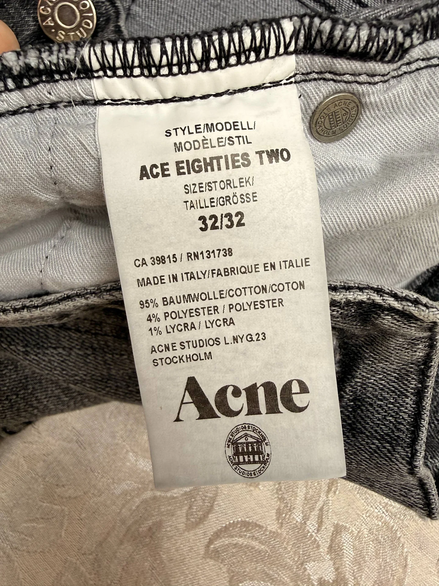 Джинсы Acne Studios - миниатюра 7