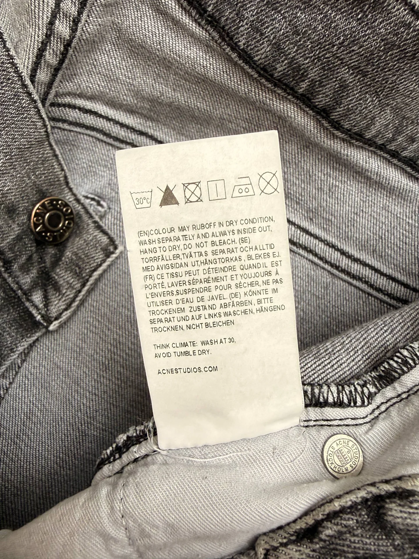 Джинсы Acne Studios - миниатюра 8
