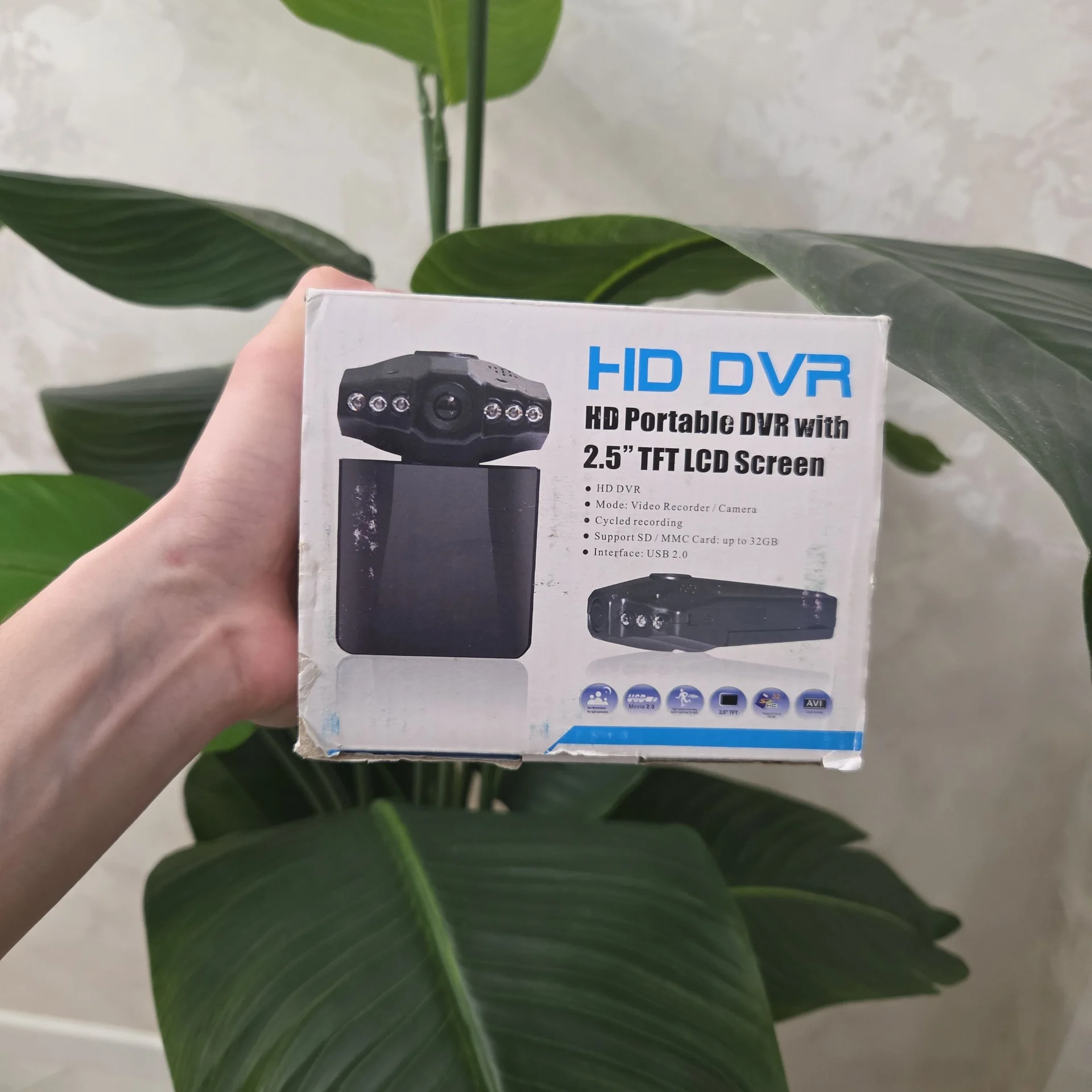Видеорегистратор HD DVR с экраном 2.5" USB 2.0 ⚡ - изображение 1