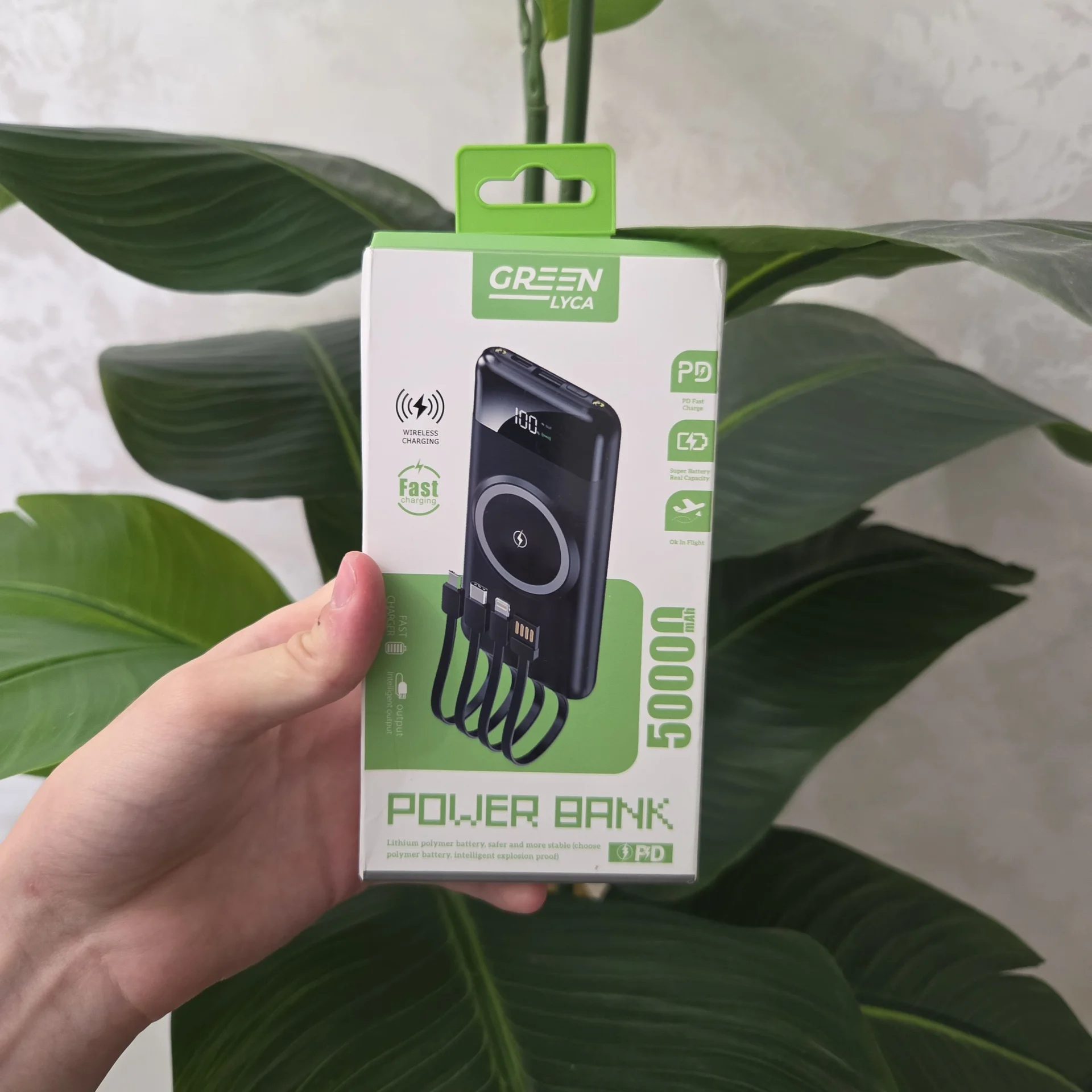 🔋 Power Bank 50 000 мАч — Встроенные провода - изображение 1