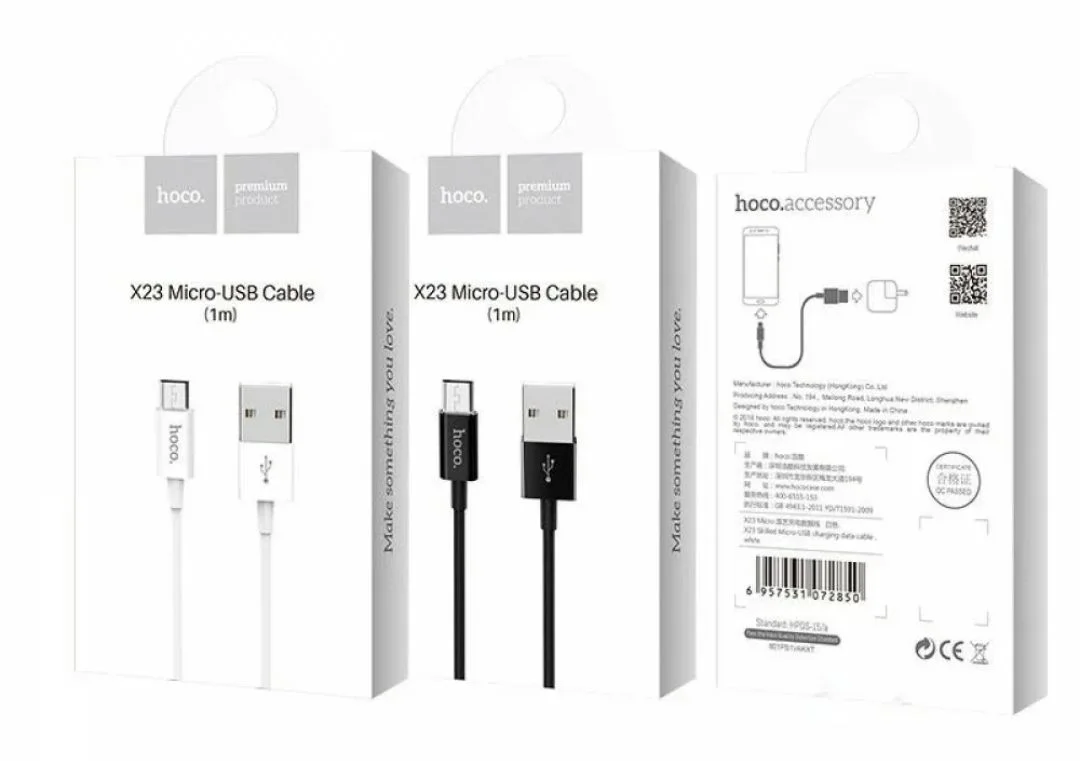 Шнур/Кабель x23 Micro USB Cable hoco premium - миниатюра 2
