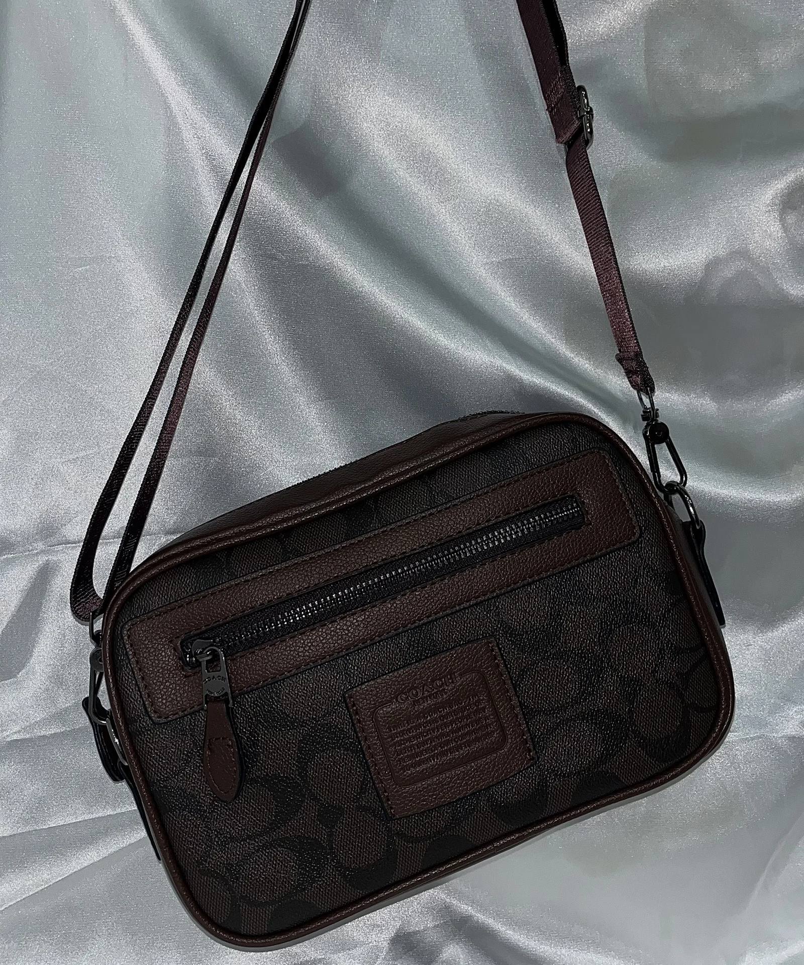 Сумка Coach мужская коричневая - миниатюра 2