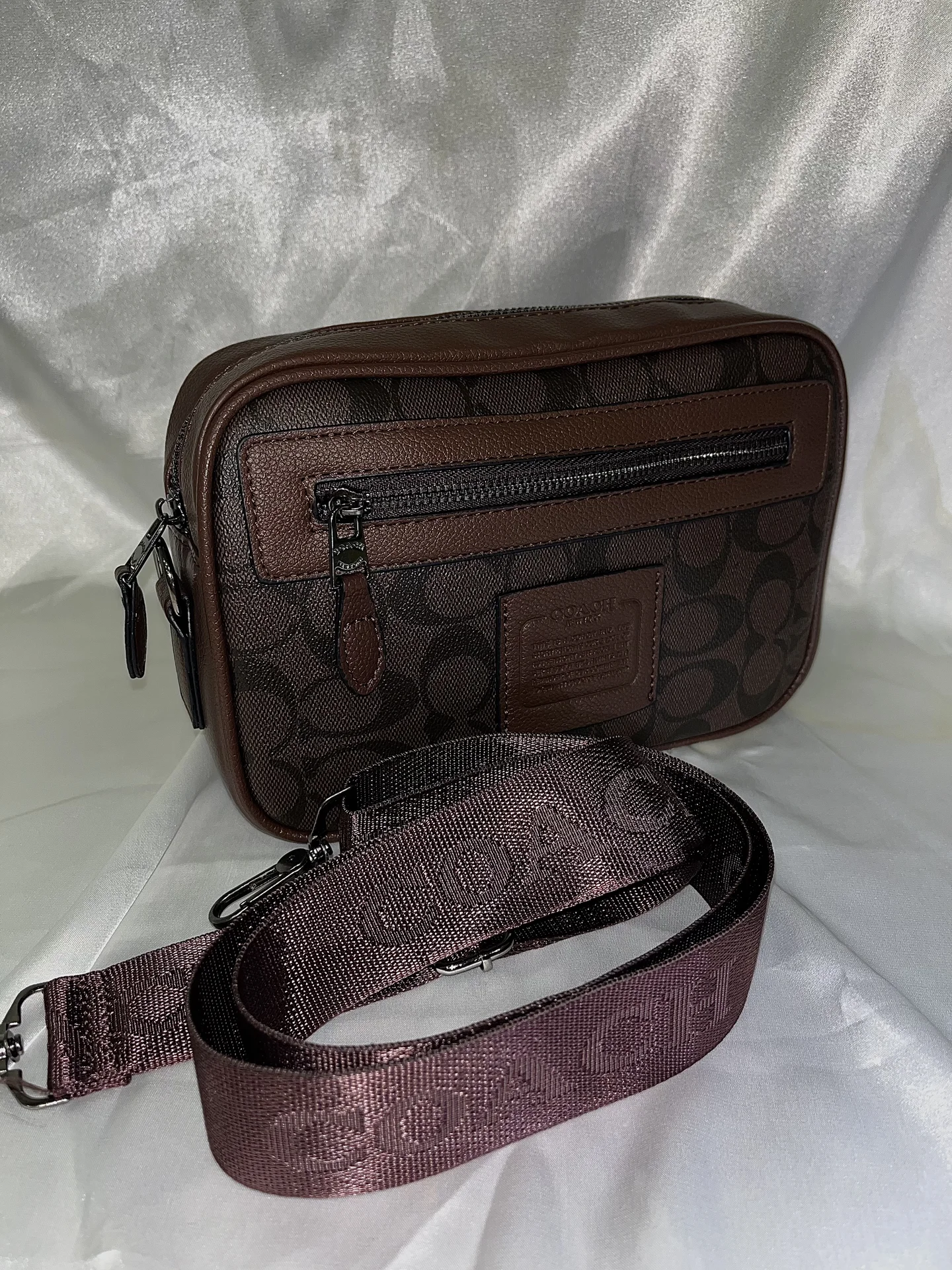Сумка Coach мужская коричневая - миниатюра 5