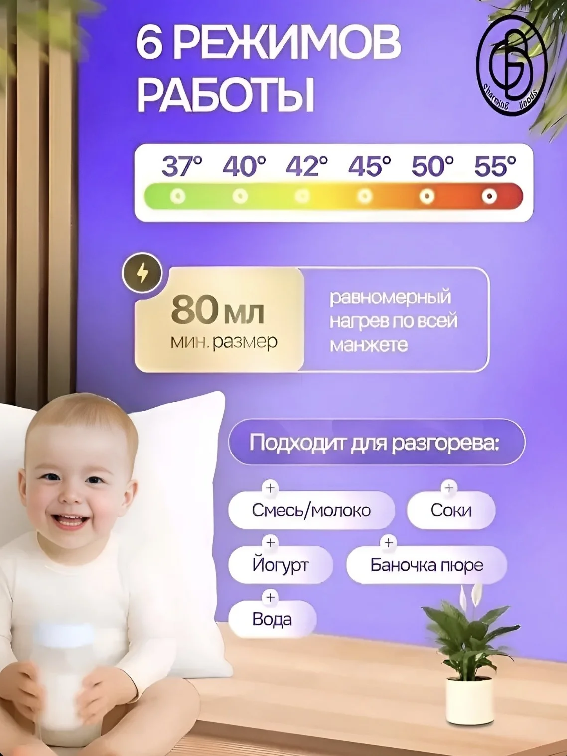Подогреватель для детских бутылочек портативный - миниатюра 2