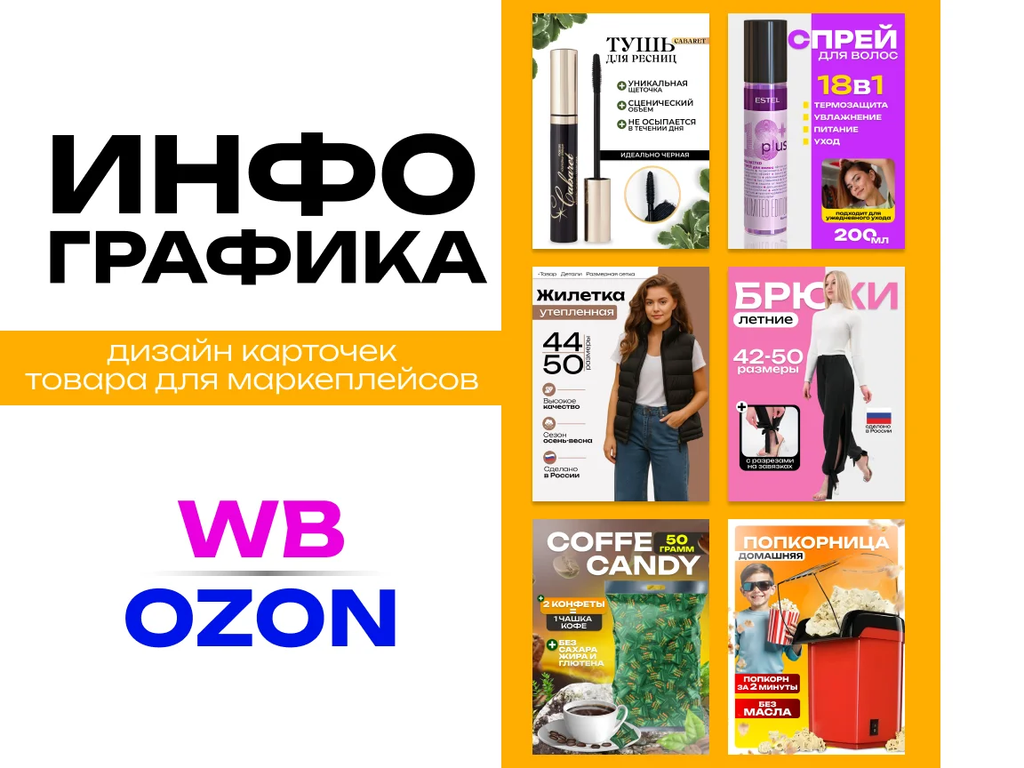 Дизайн карточек товара инфографика/seo-описание - миниатюра 2