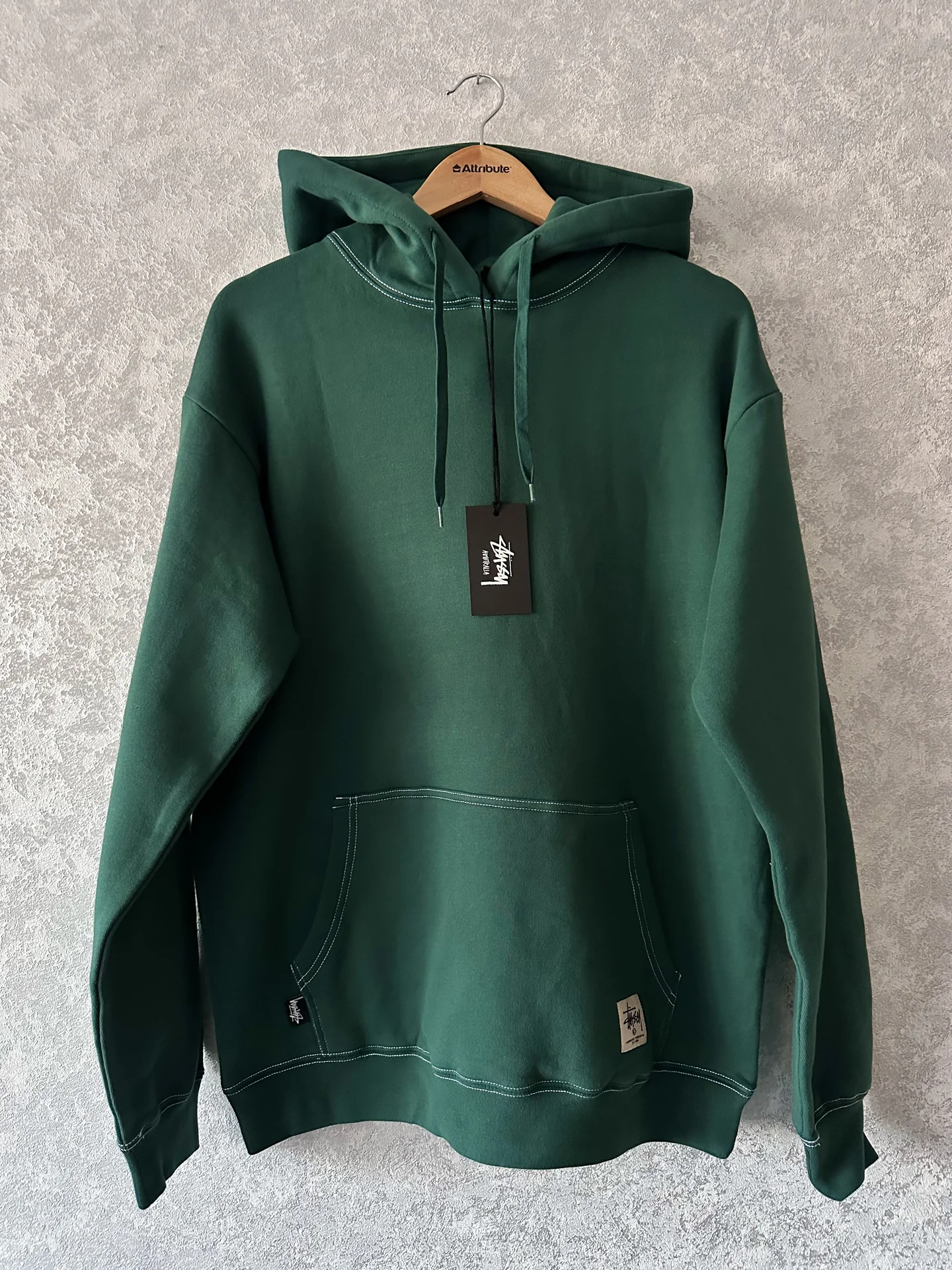 Худи Stussy SS Fleece Forest Green Оригинал - изображение 1