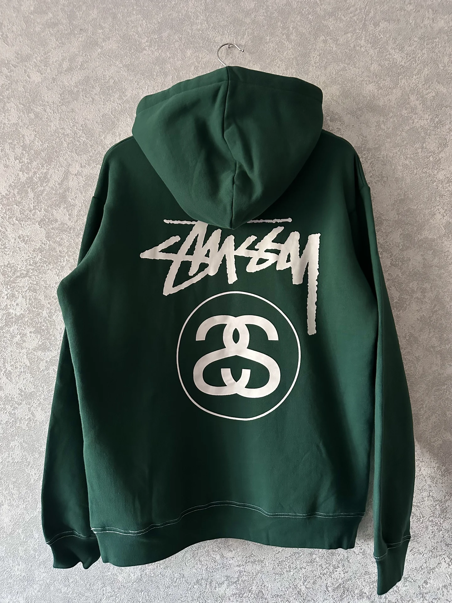 Худи Stussy SS Fleece Forest Green Оригинал - миниатюра 2