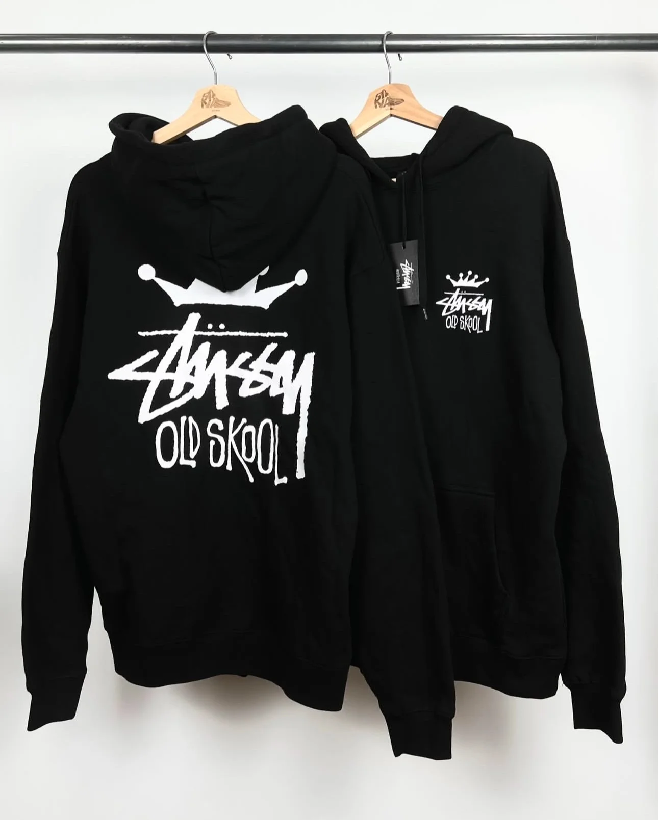 Худи Stussy Old Skool Fleece Hoodie Оригинал - изображение 1