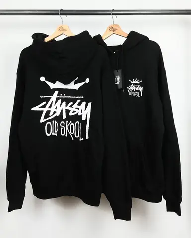 Худи Stussy Old Skool Fleece Hoodie Оригинал