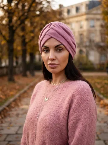 Шапка-тюрбан женская