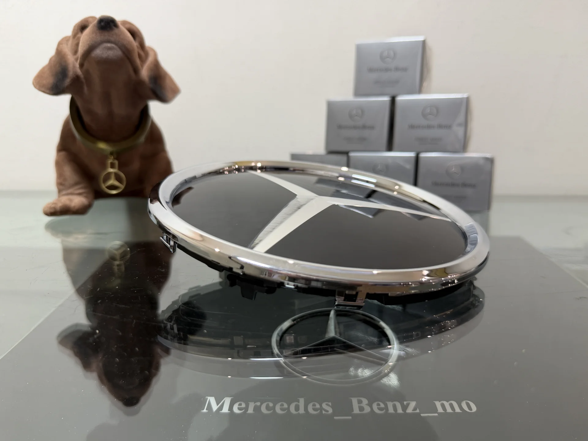 эмблема звезда Mercedes Benz в решетку радиатора - миниатюра 2