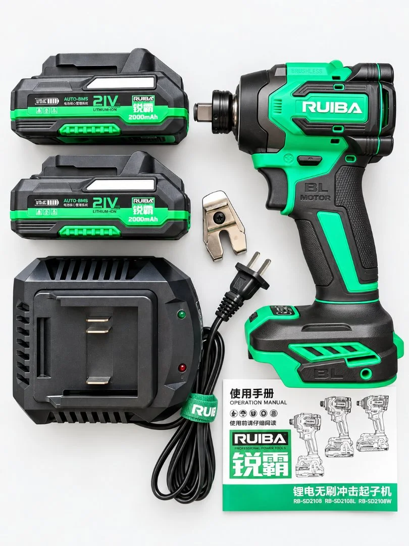 RUIBA RB-SD2108W — гайковерт-винтоверт 1/4″ + 1/2″, 230/320 Нм - миниатюра 3