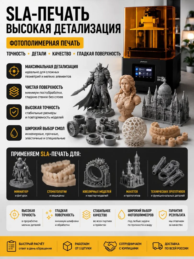 3D печать деталей на заказ От 1 шт. до серии - миниатюра 2