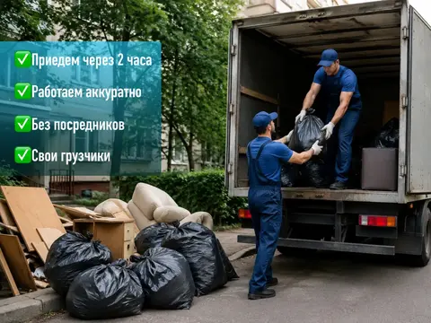 Вывоз строительного мусора и мебели
