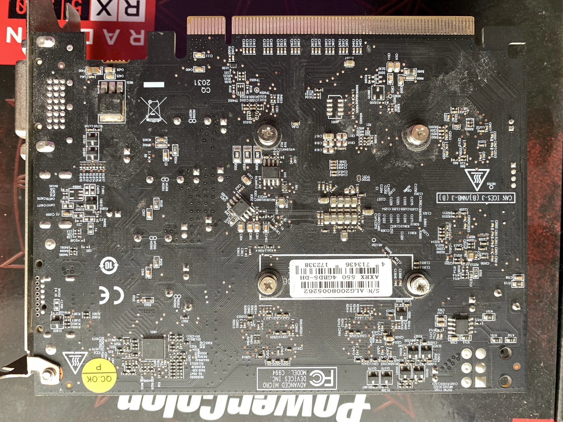 Видеокарта RX550 4GB - миниатюра 2