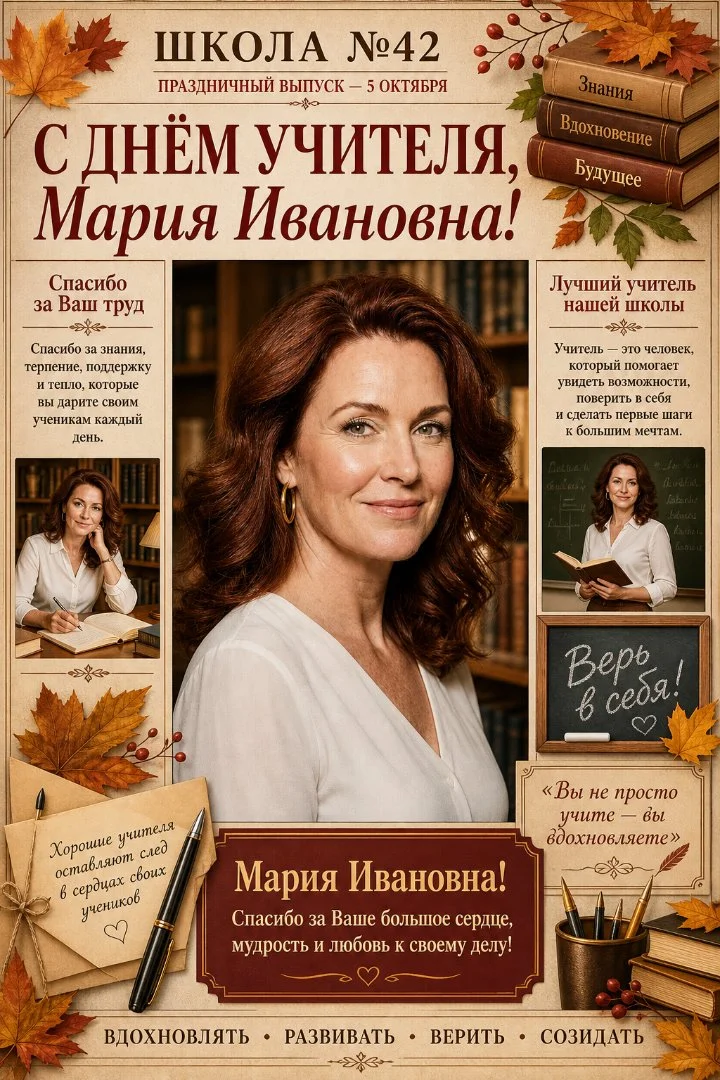 Открытки ко дню учителя/воспитателя - миниатюра 3