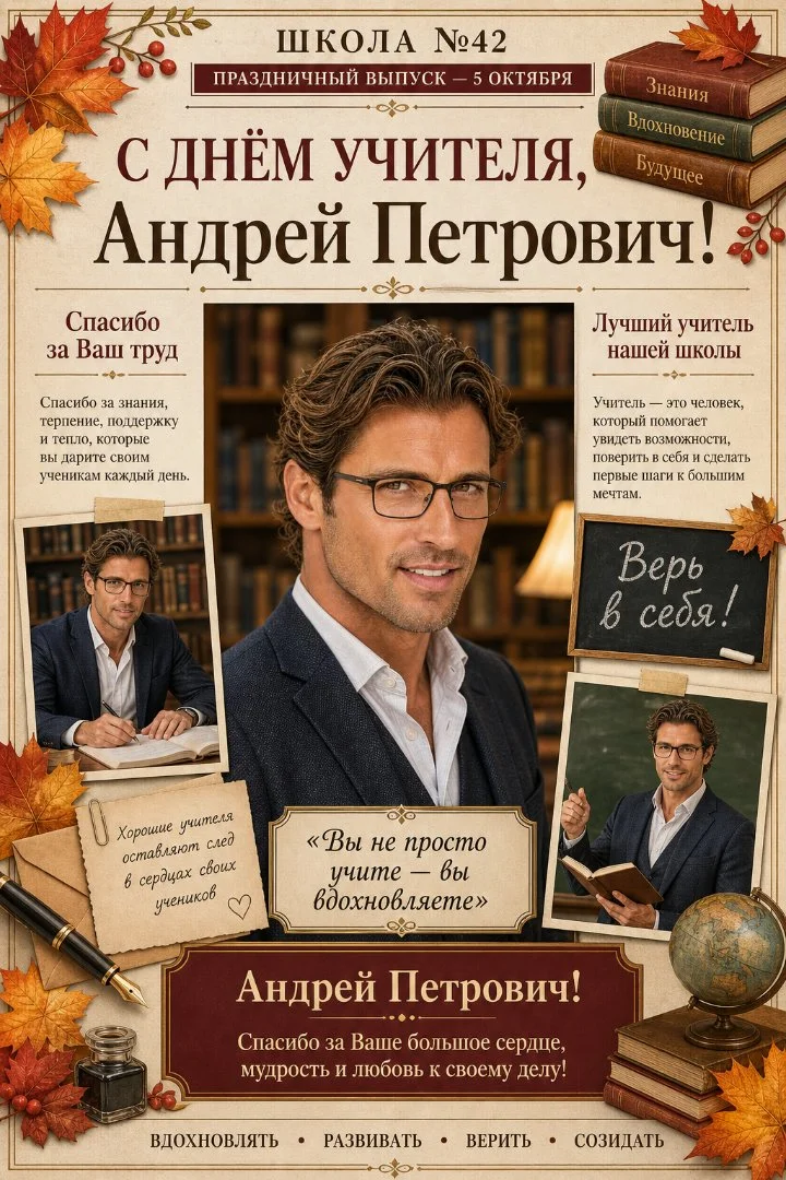 Открытки ко дню учителя/воспитателя - миниатюра 4