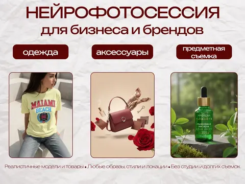 Нейрофотосессия товаров для маркетплейса
