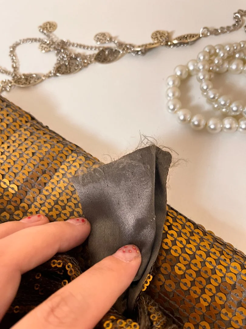 Золотой клатч Accessorize Винтаж - миниатюра 4