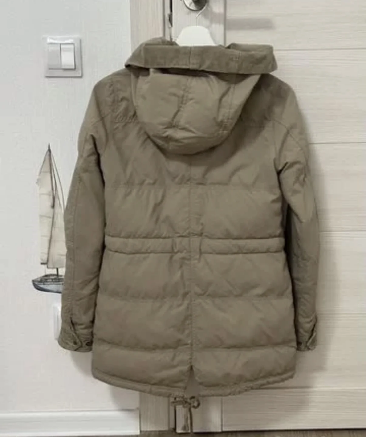 Куртка adidas neo парка бежевая 2xs - миниатюра 2