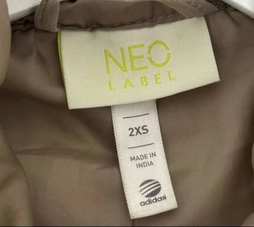 Куртка adidas neo парка бежевая 2xs - миниатюра 3