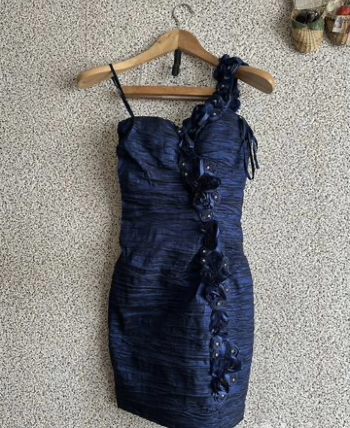 Платье вечернее синее 36 размер на выпускной - изображение 1