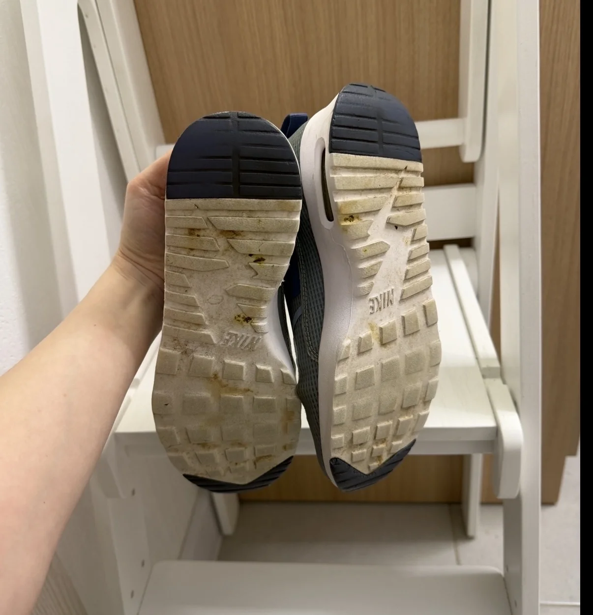 Кроссовки nike 37,5 женские голубые б/у - миниатюра 5