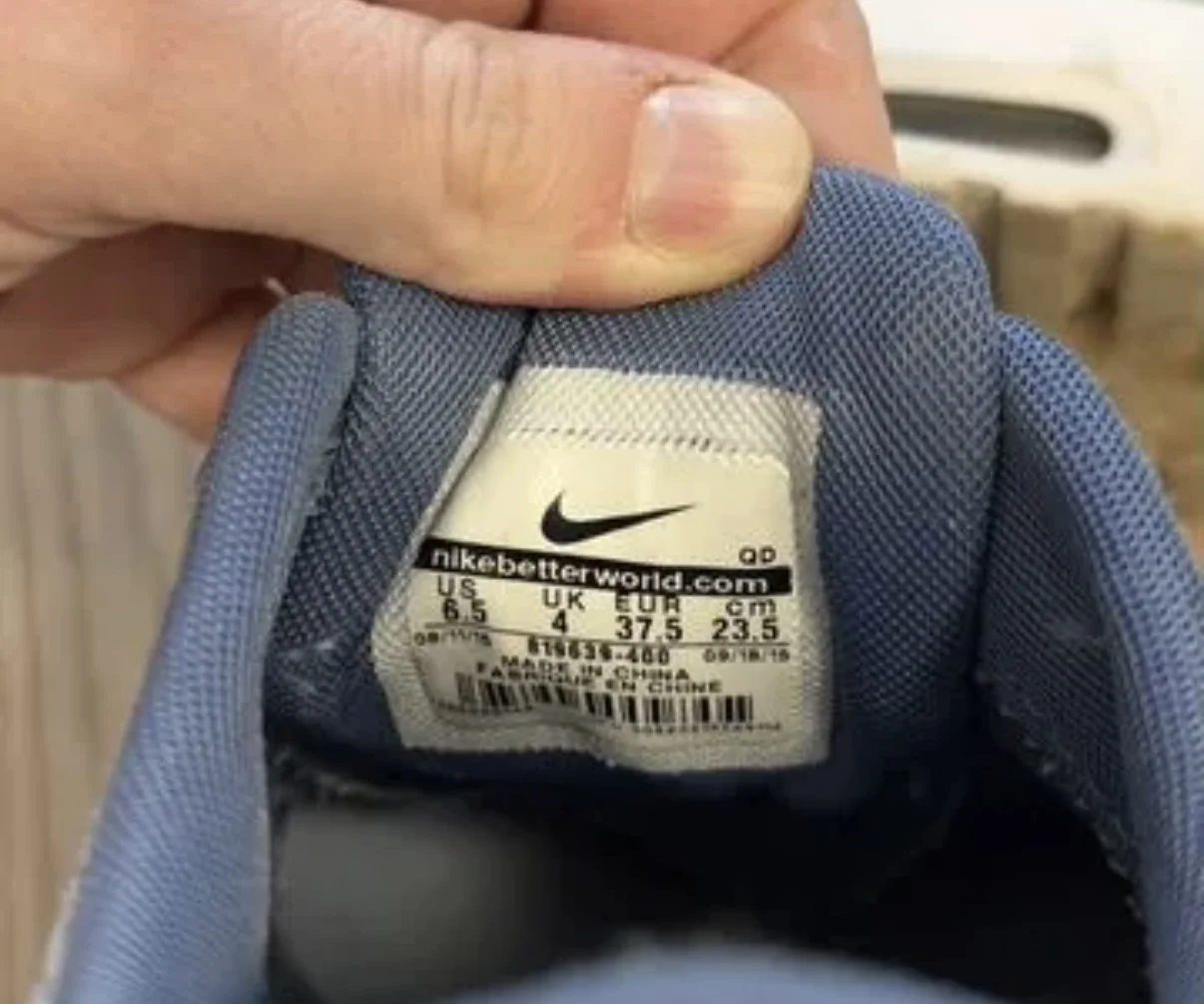 Кроссовки nike 37,5 женские голубые б/у - миниатюра 6