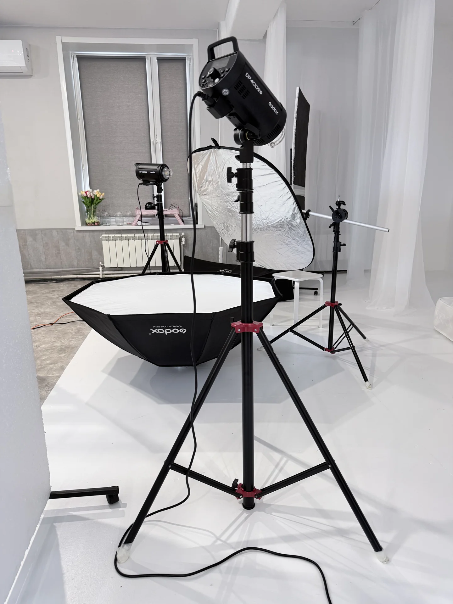 Софтбокс Godox SB-FW140 октобокс с сотами - миниатюра 2