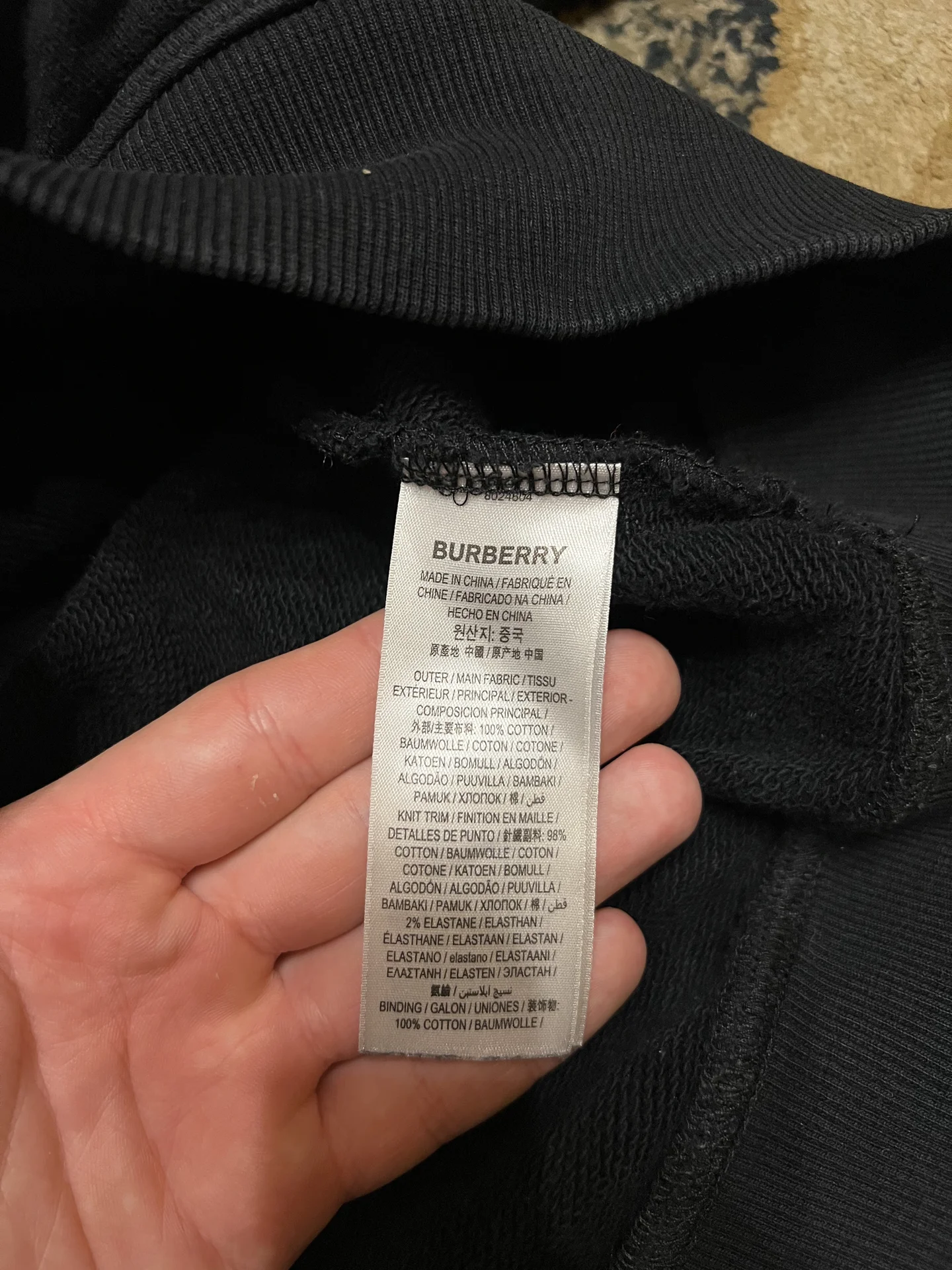Худи Burberry Оригинал - миниатюра 5