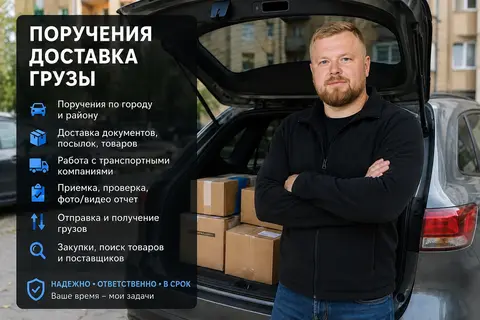 Поручения доставка помощь с грузами закупки