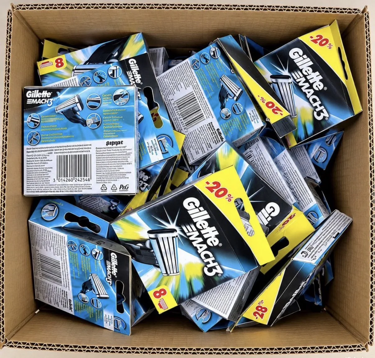 Кассеты для бритья Gillette Mach3 (8шт) - изображение 1