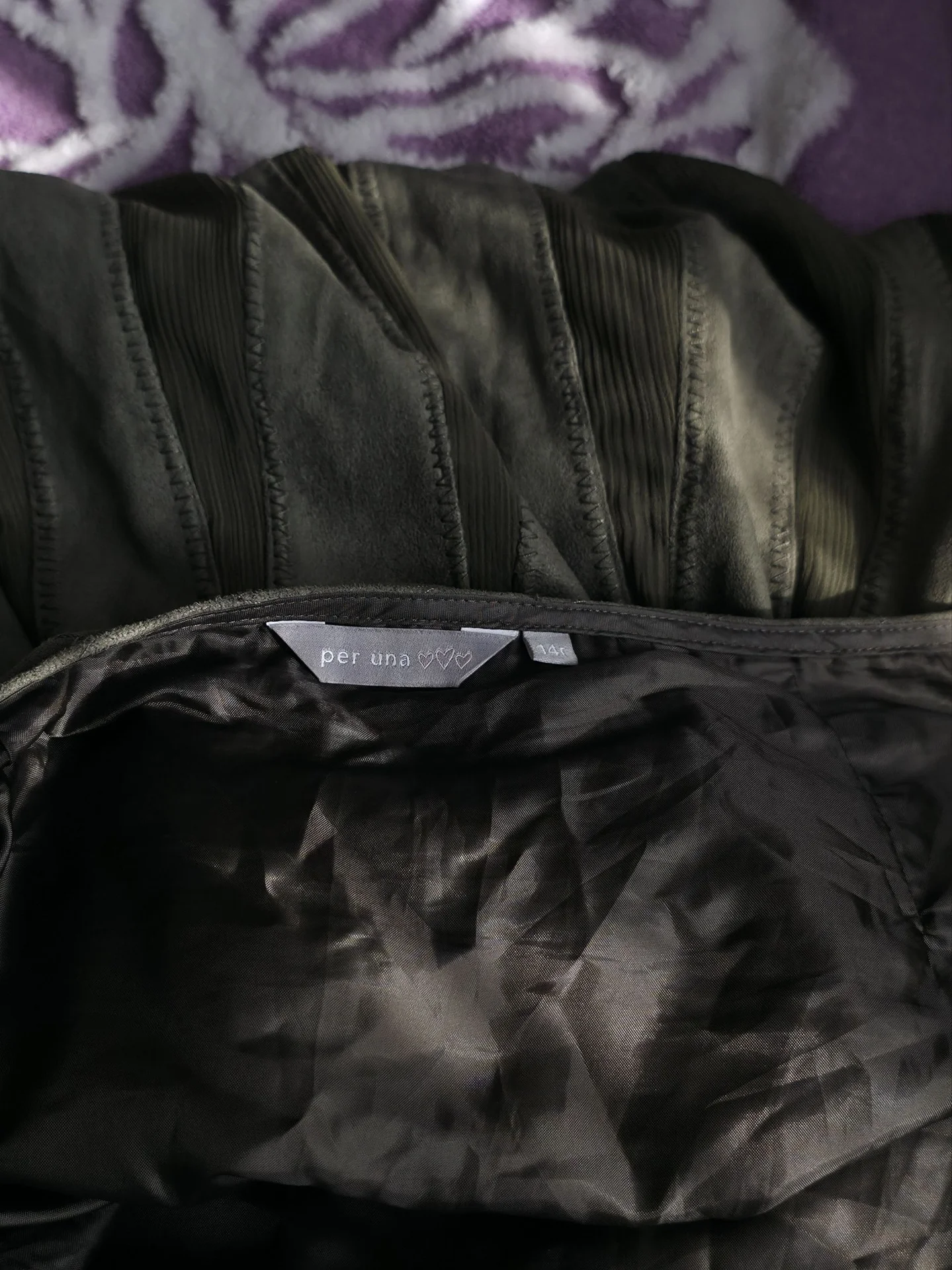 Юбка замшевая Marks Spencer Per Una 48 L Y2K - миниатюра 6