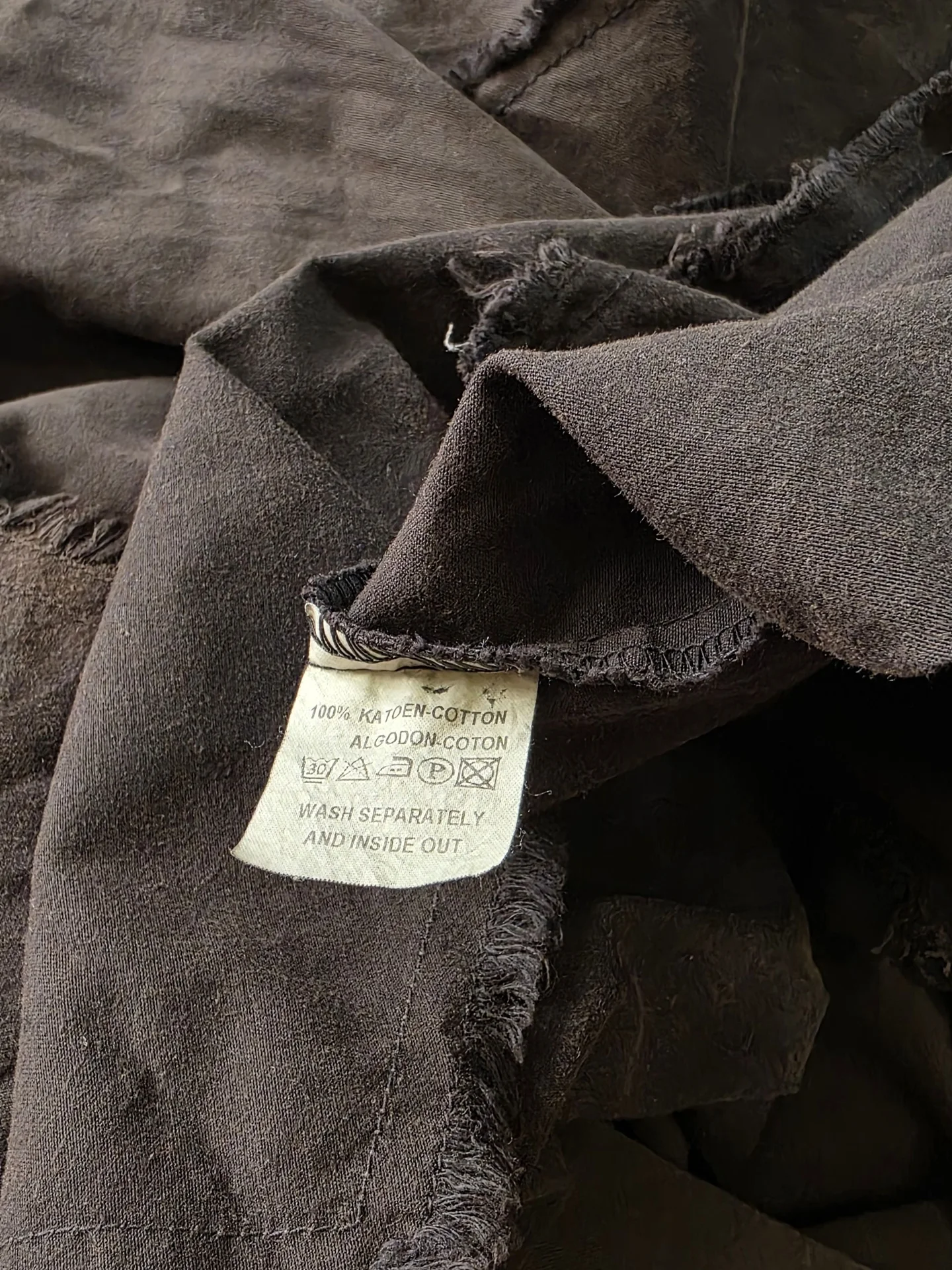 Юбка макси бохо коричневая Made in UK Y2K cotton - миниатюра 3