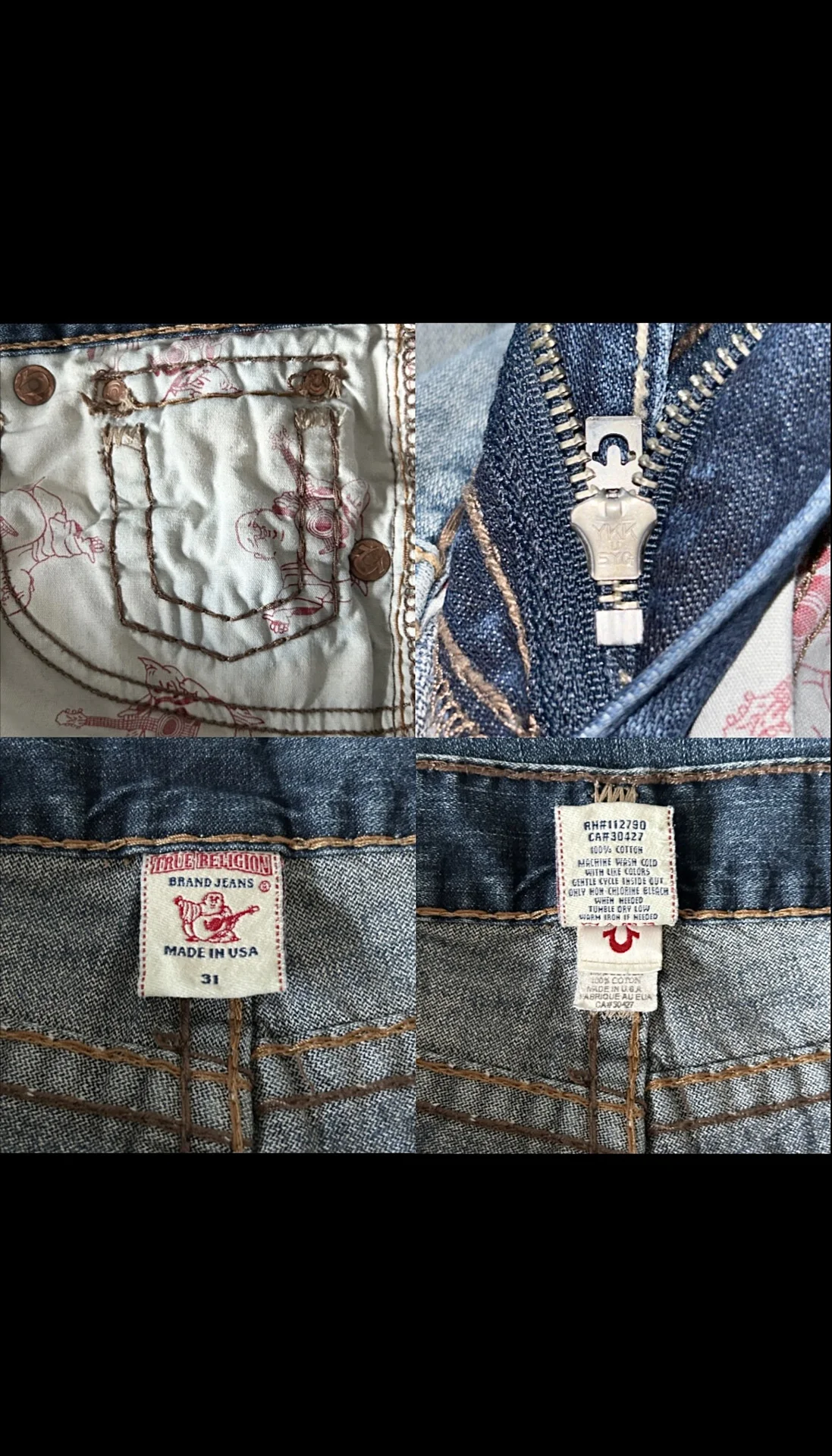 Джинсы True Religion Billy Super T - миниатюра 4