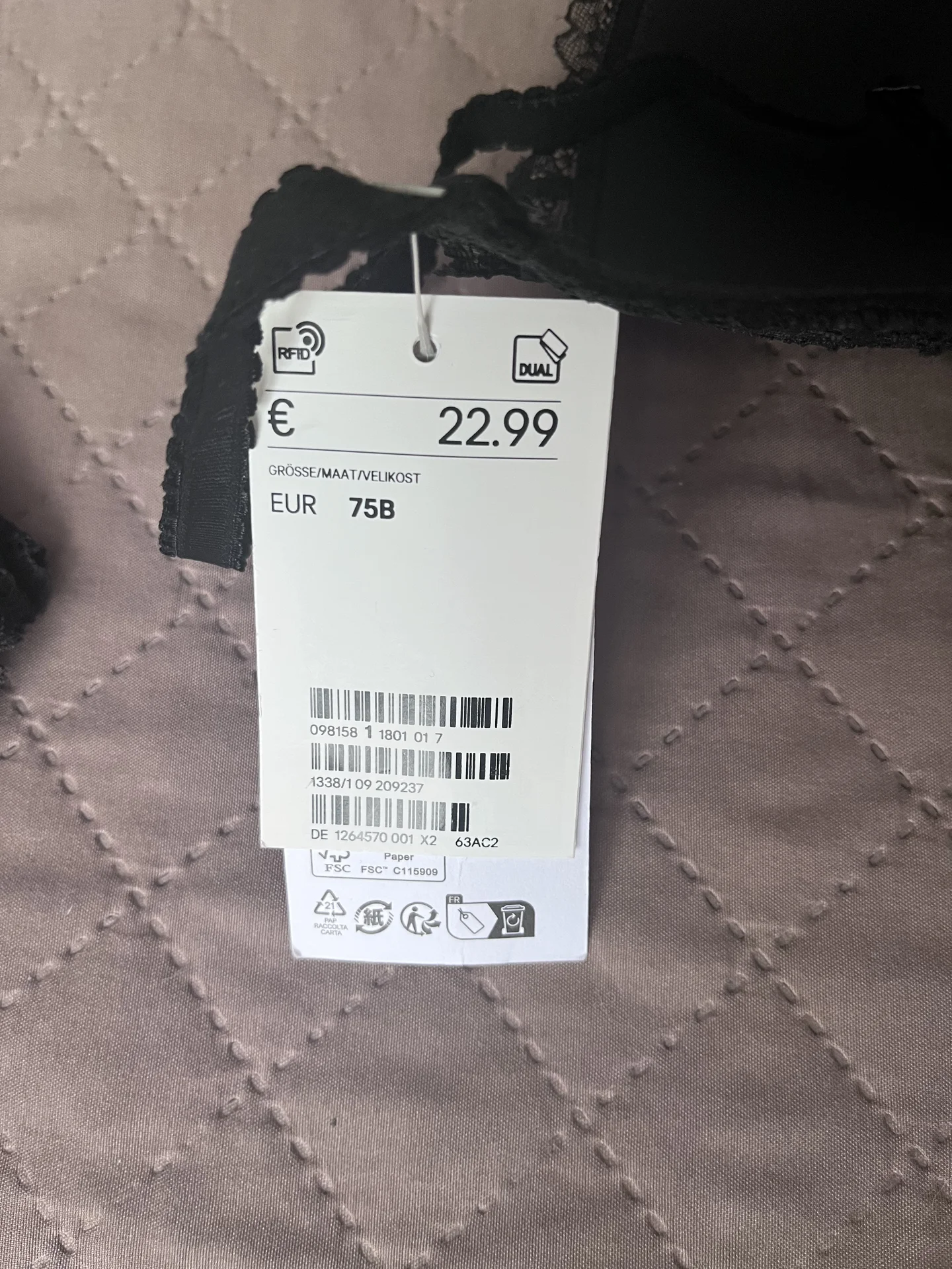 Новый комплект нижнего белья H&M 75B/S - миниатюра 3