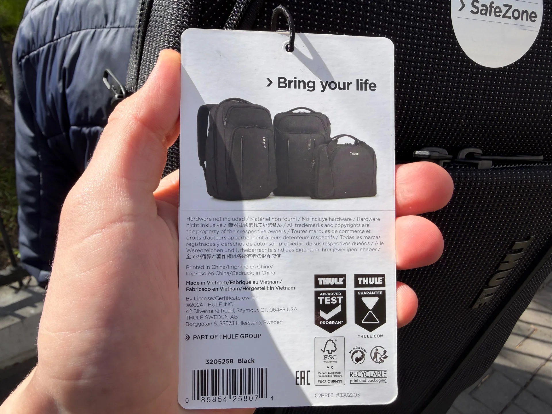 Рюкзак Thule Crossover 30L Black - миниатюра 3