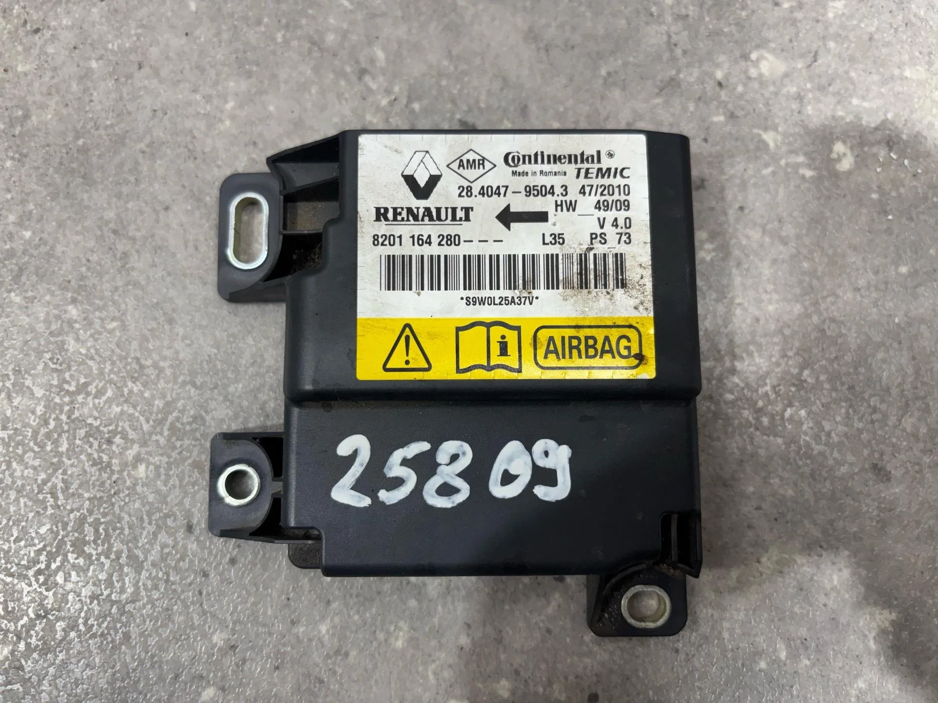 Комплект безопасности Renault Symbol 2 LU01 2010 - миниатюра 8