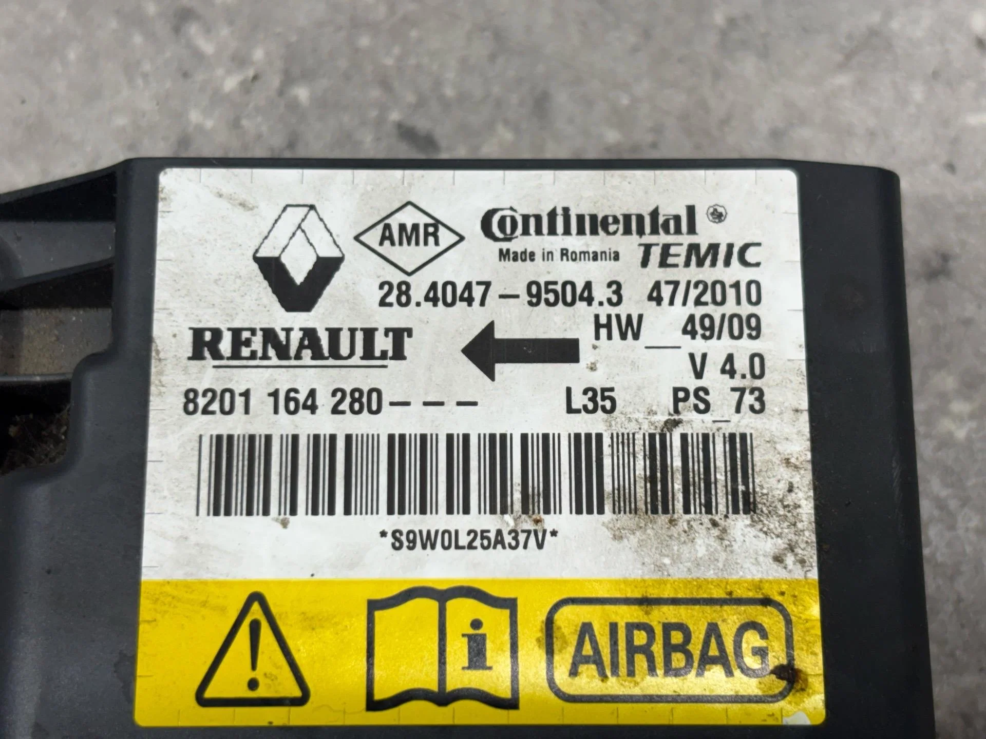 Комплект безопасности Renault Symbol 2 LU01 2010 - миниатюра 9