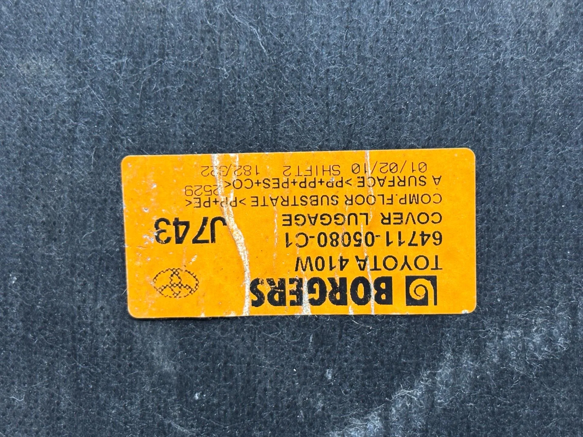 Пол багажника Toyota Avensis 3 T270 ADT270 2010 - миниатюра 7
