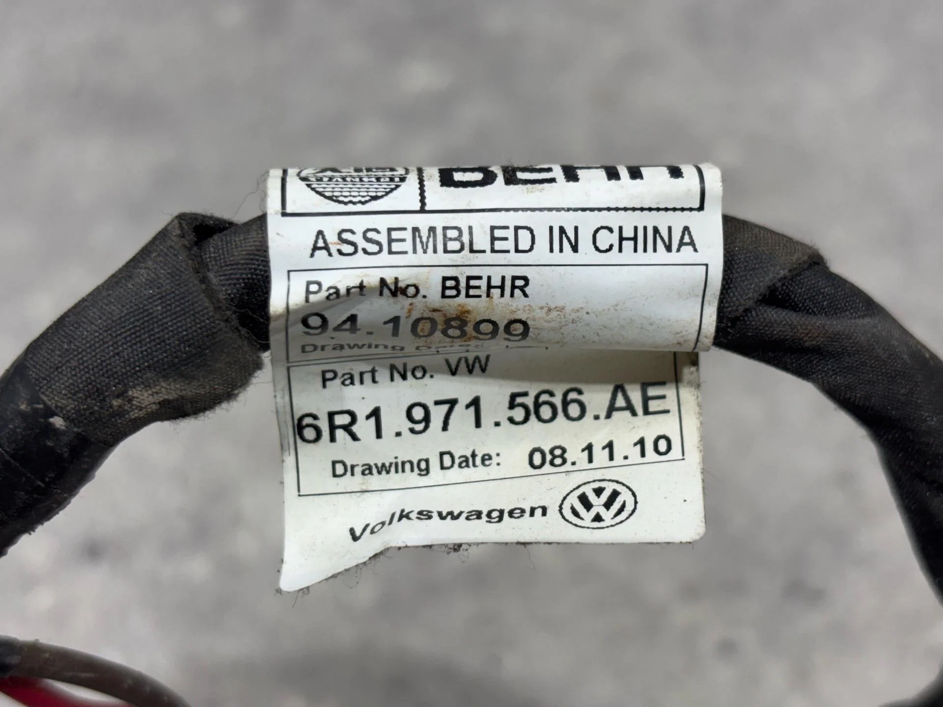 Проводка отопителя (печки) Volkswagen Polo 5 6C1 - миниатюра 4