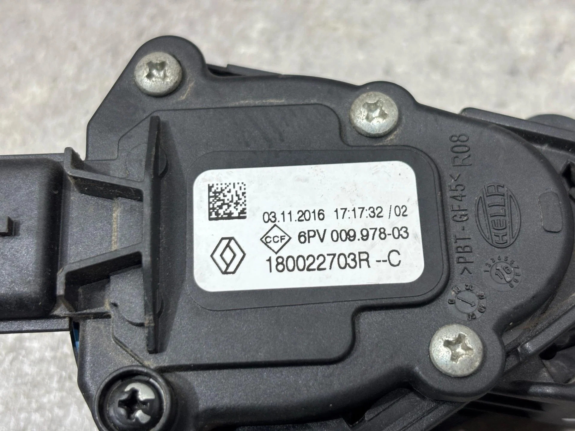Педаль газа Renault Logan 2 L8 2017 180022703R - миниатюра 6
