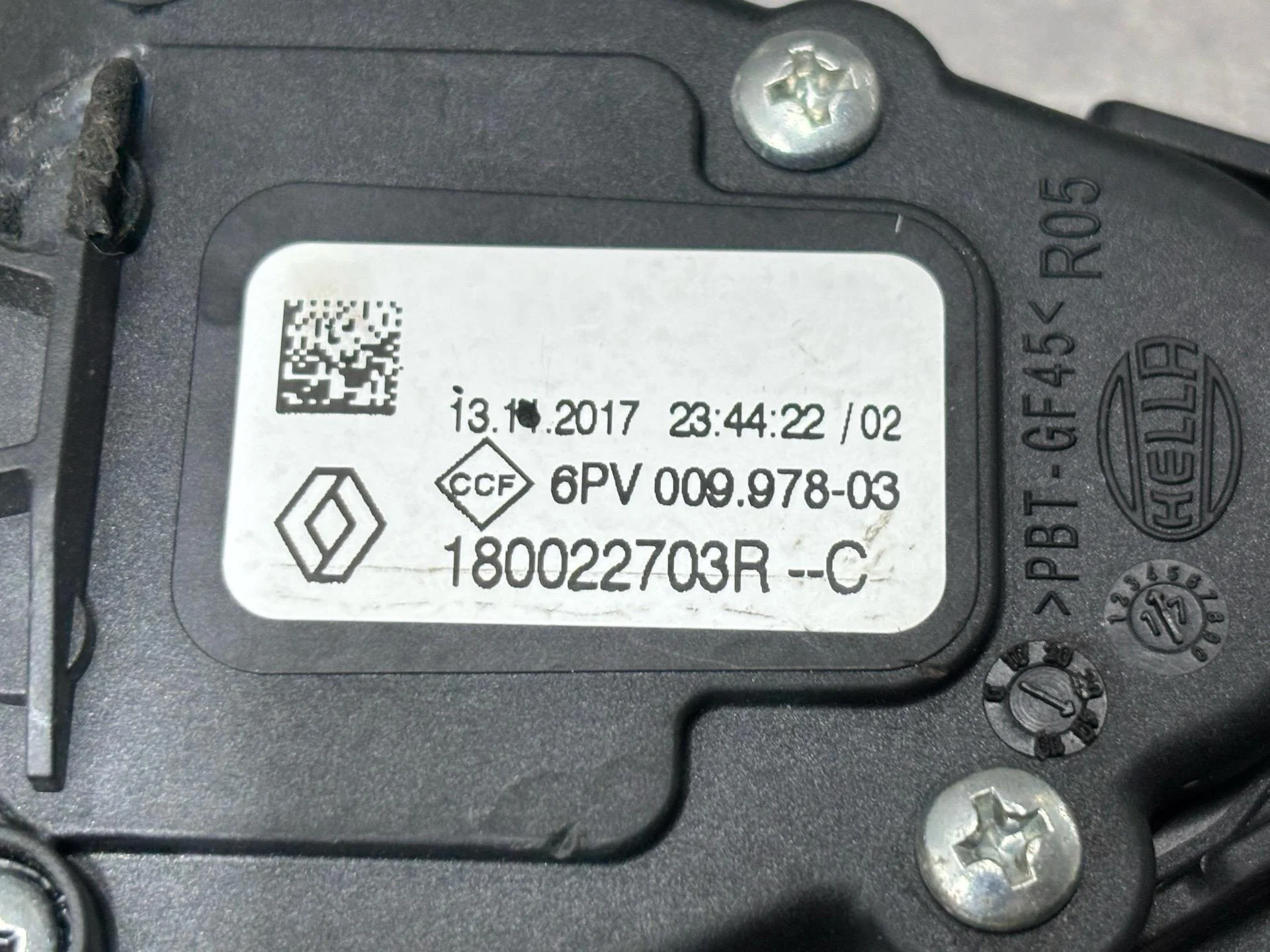 Педаль газа Renault Sandero 2 5S 2017 180022703R - миниатюра 8