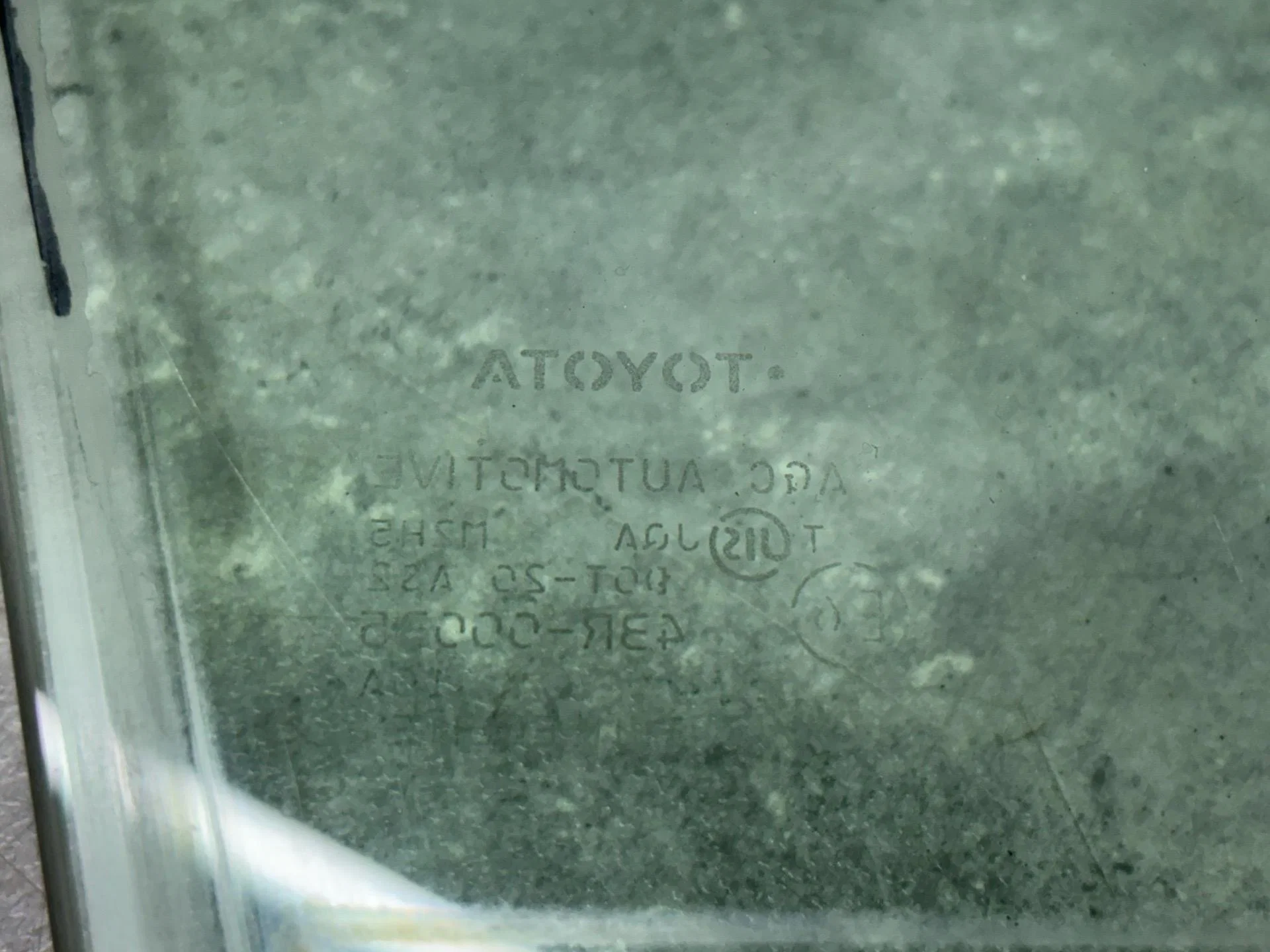 Стекло двери передней правой Toyota Camry 7 XV40 - миниатюра 3