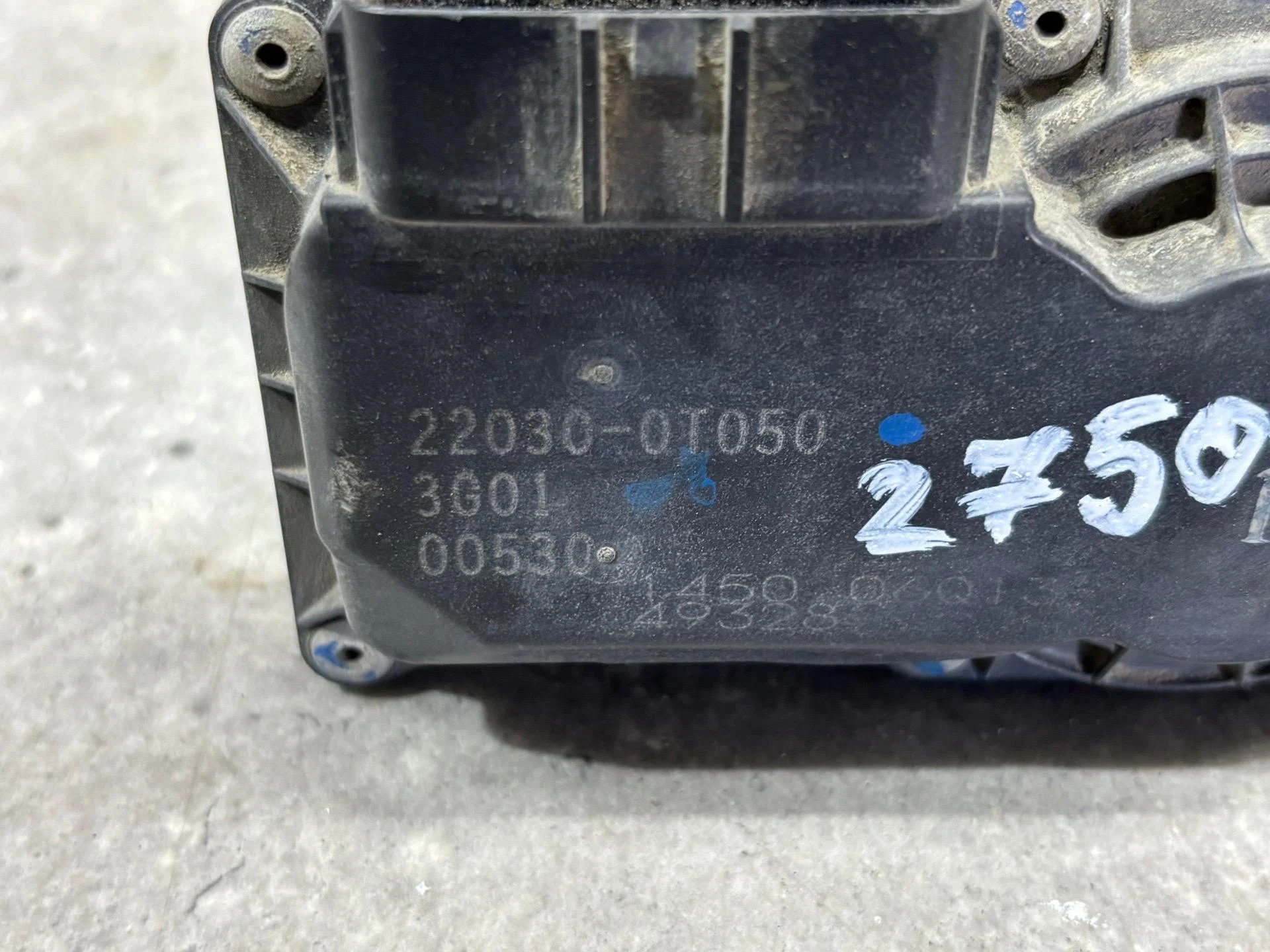 Дроссельная заслонка Toyota Corolla 11 E180 NDE180 - миниатюра 4