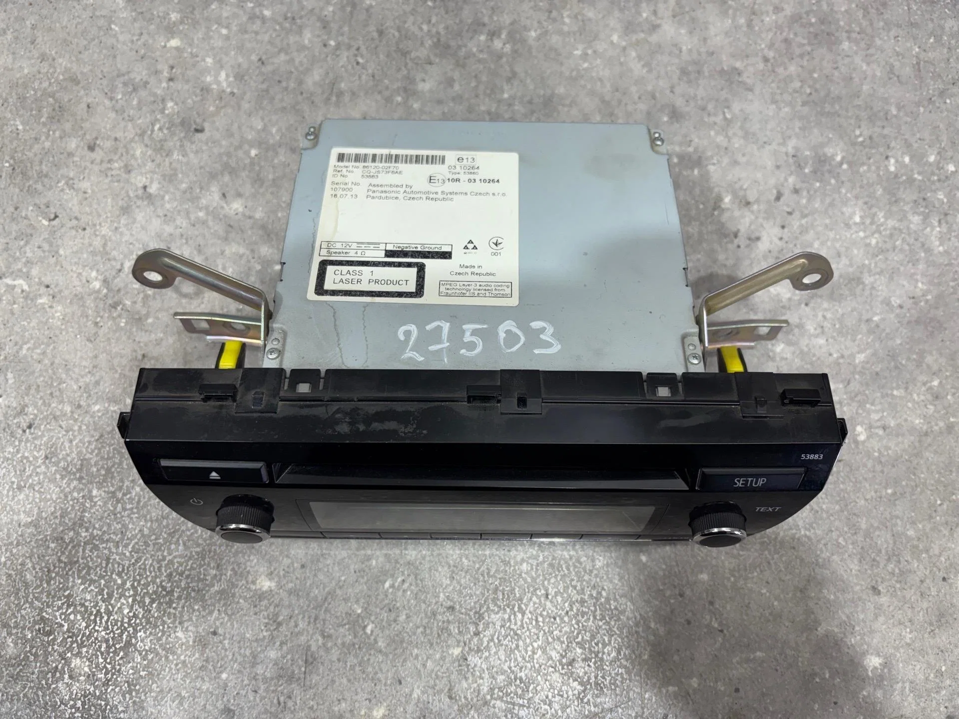 Магнитола Toyota Corolla 11 E180 NDE180 2013 - миниатюра 2