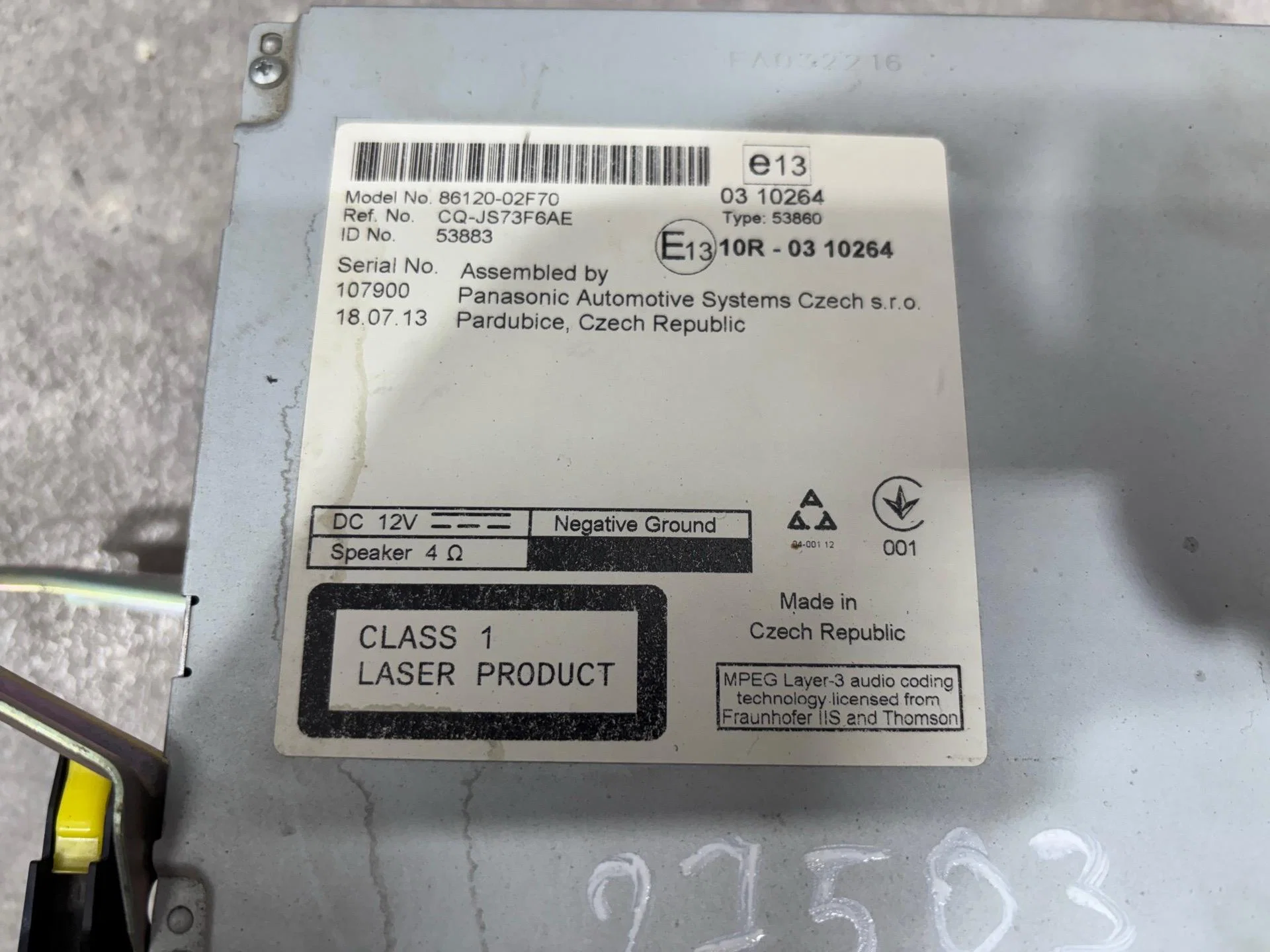 Магнитола Toyota Corolla 11 E180 NDE180 2013 - миниатюра 3