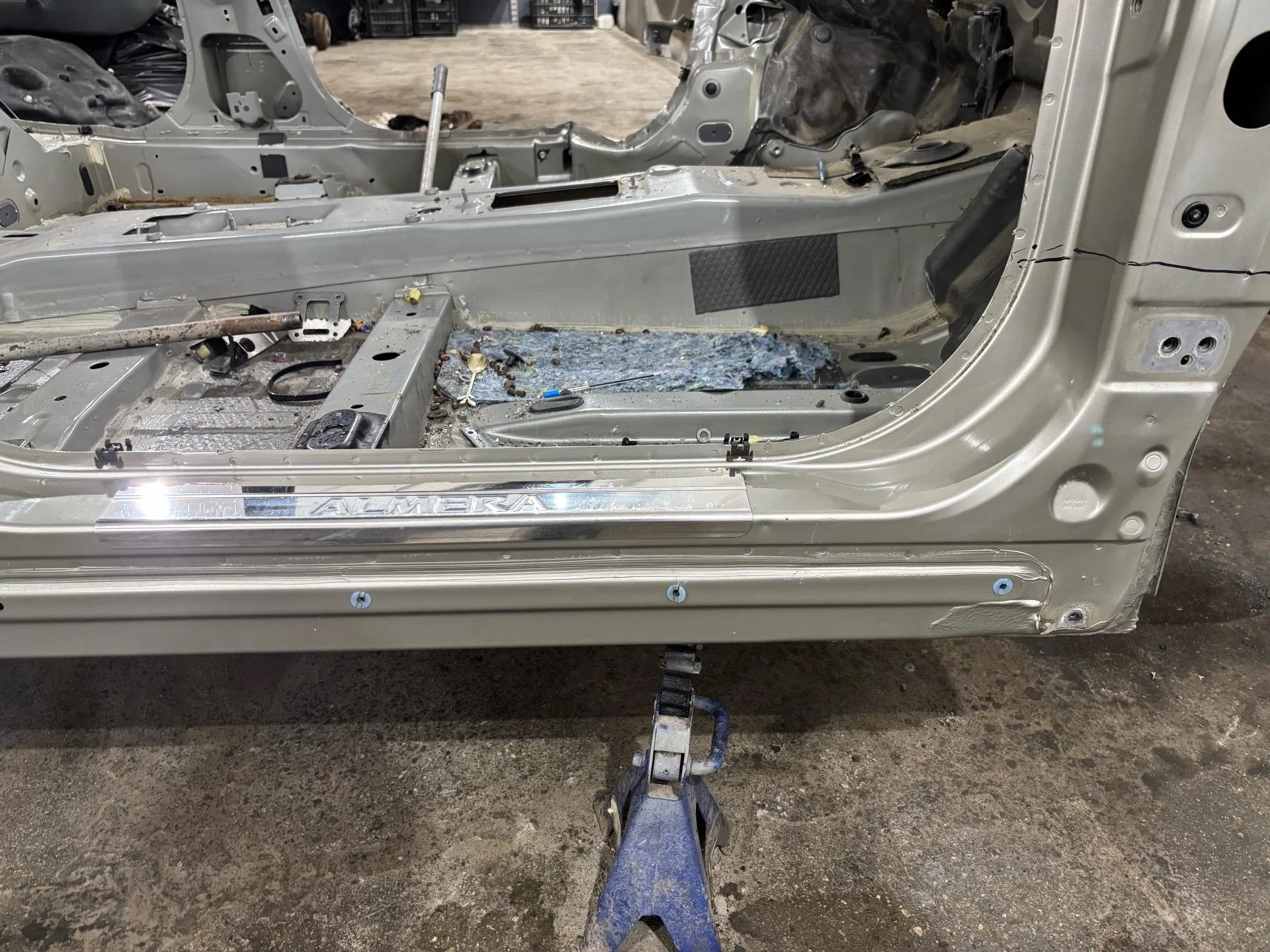 Порог (железо) правый Nissan Almera G15 2016 - миниатюра 3