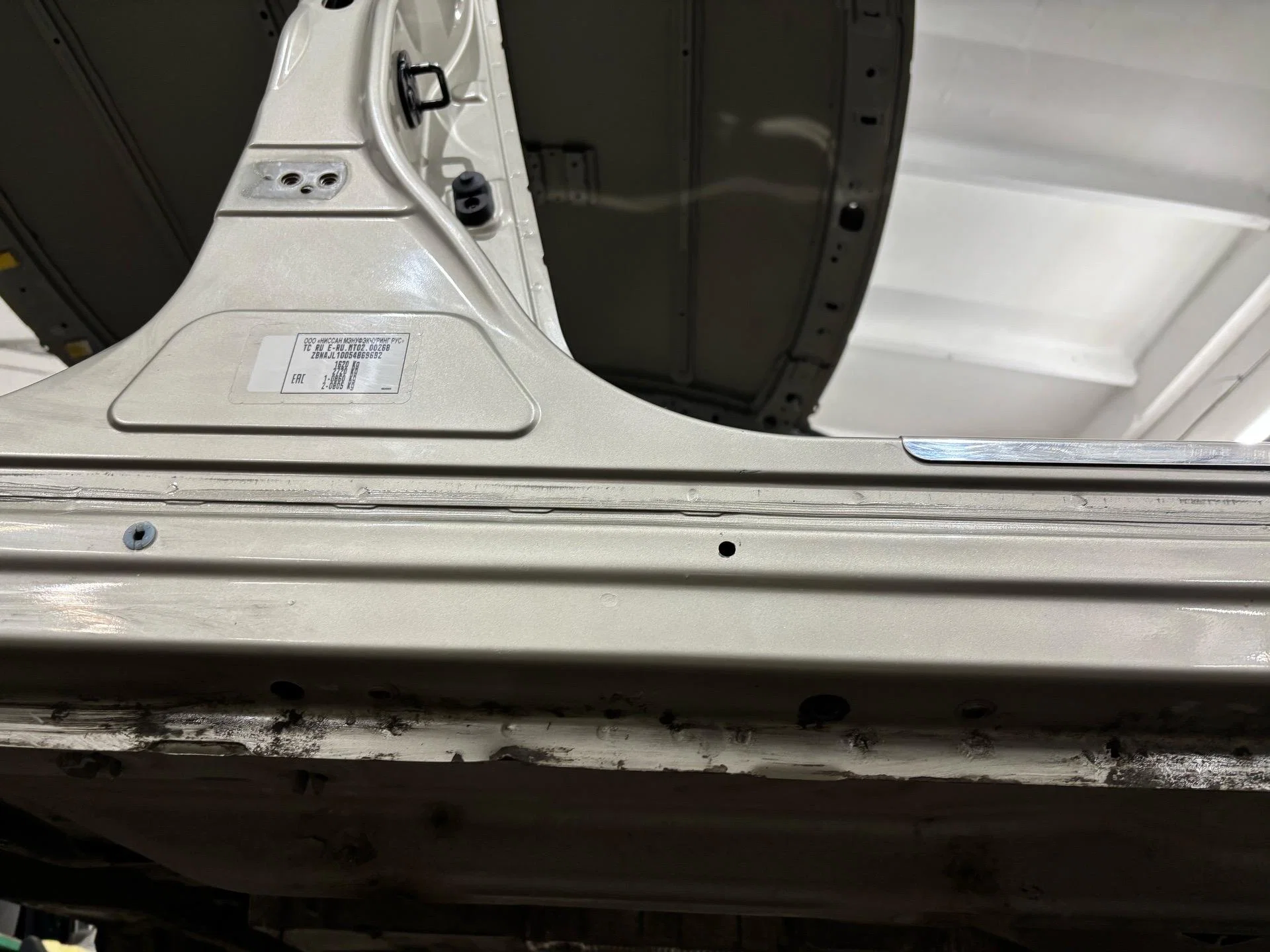 Порог (железо) правый Nissan Almera G15 2016 - миниатюра 5