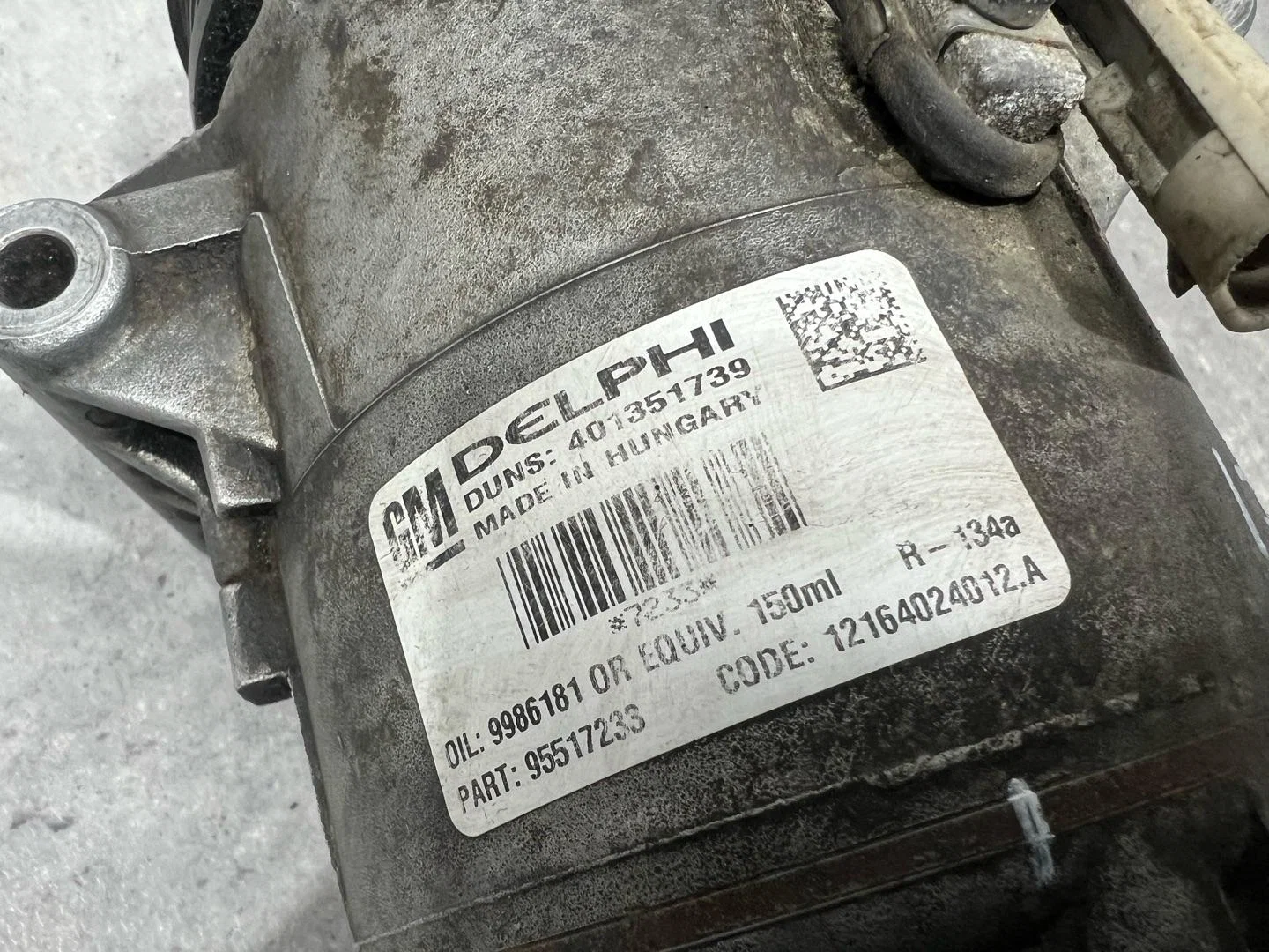 Компрессор кондиционера Opel Astra H рест. L69 - миниатюра 3